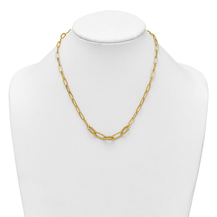 Gold 4.75mm Paperclip Necklace, 18" - Necklace - Design Jewellers Edmonton