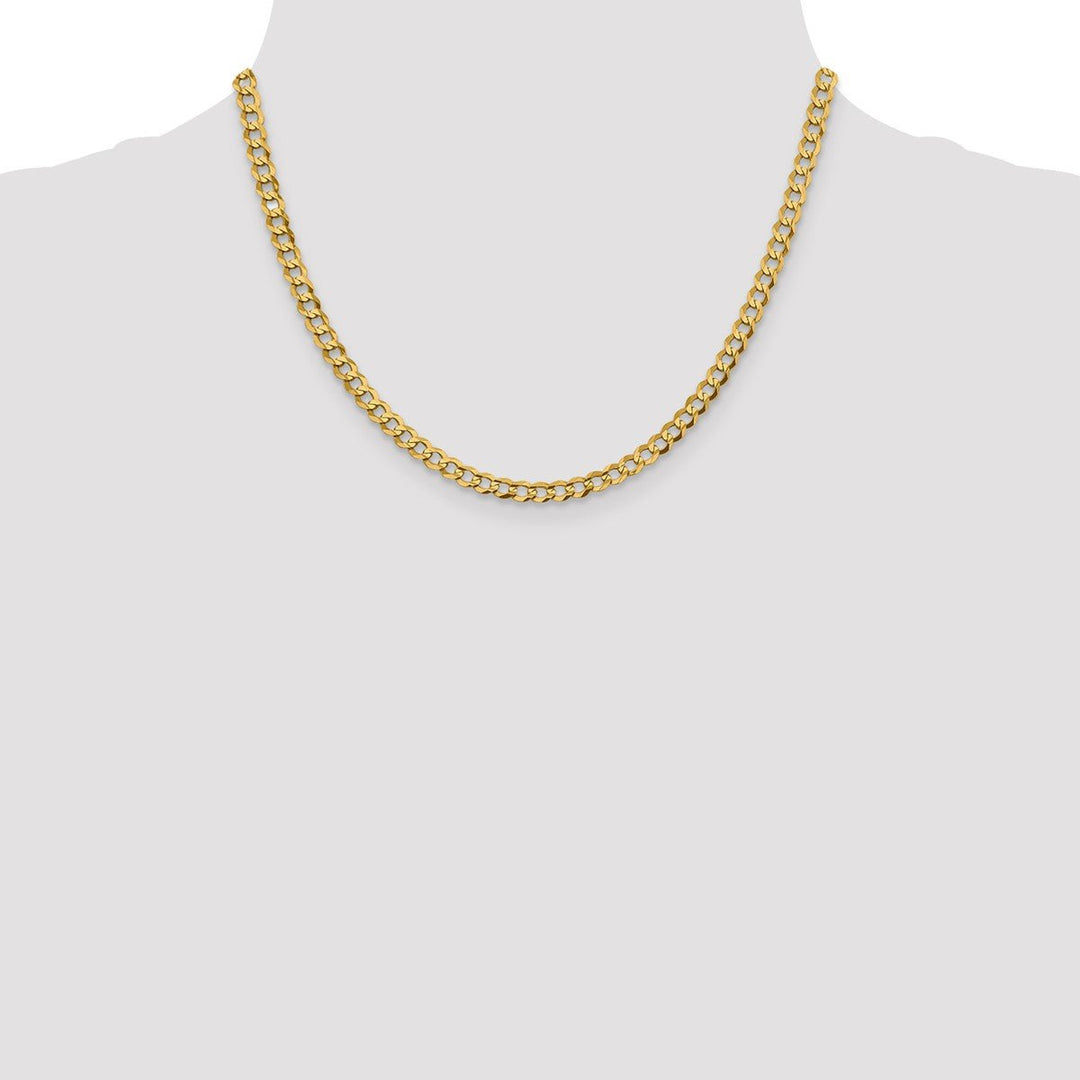 Gold 4.7mm Cuban Chain, 18