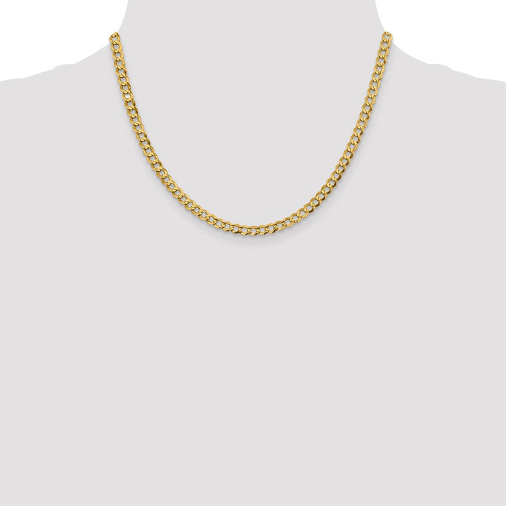 Gold 4.7mm Cuban Chain, 18" - Chain - Design Jewellers Edmonton