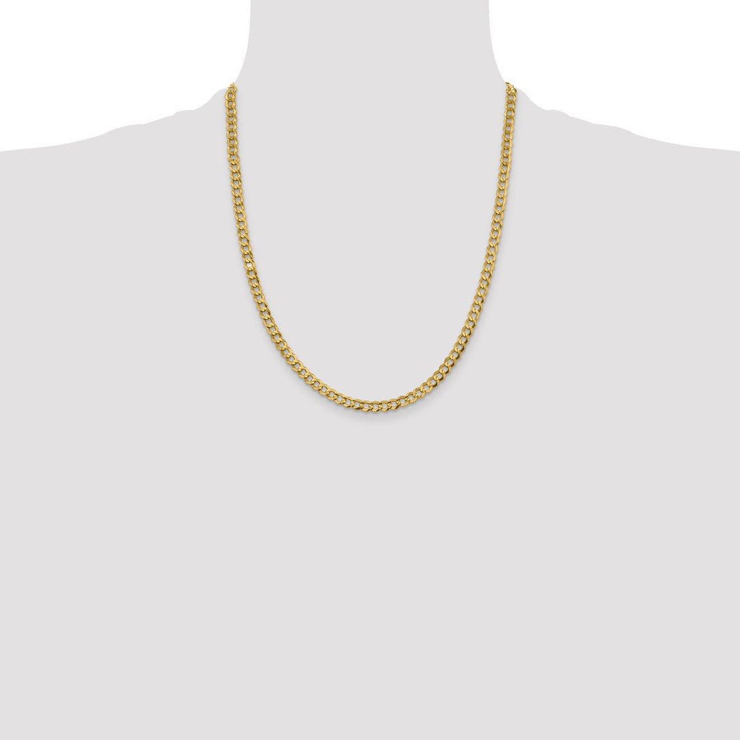 Gold 4.7mm Cuban Chain, 22