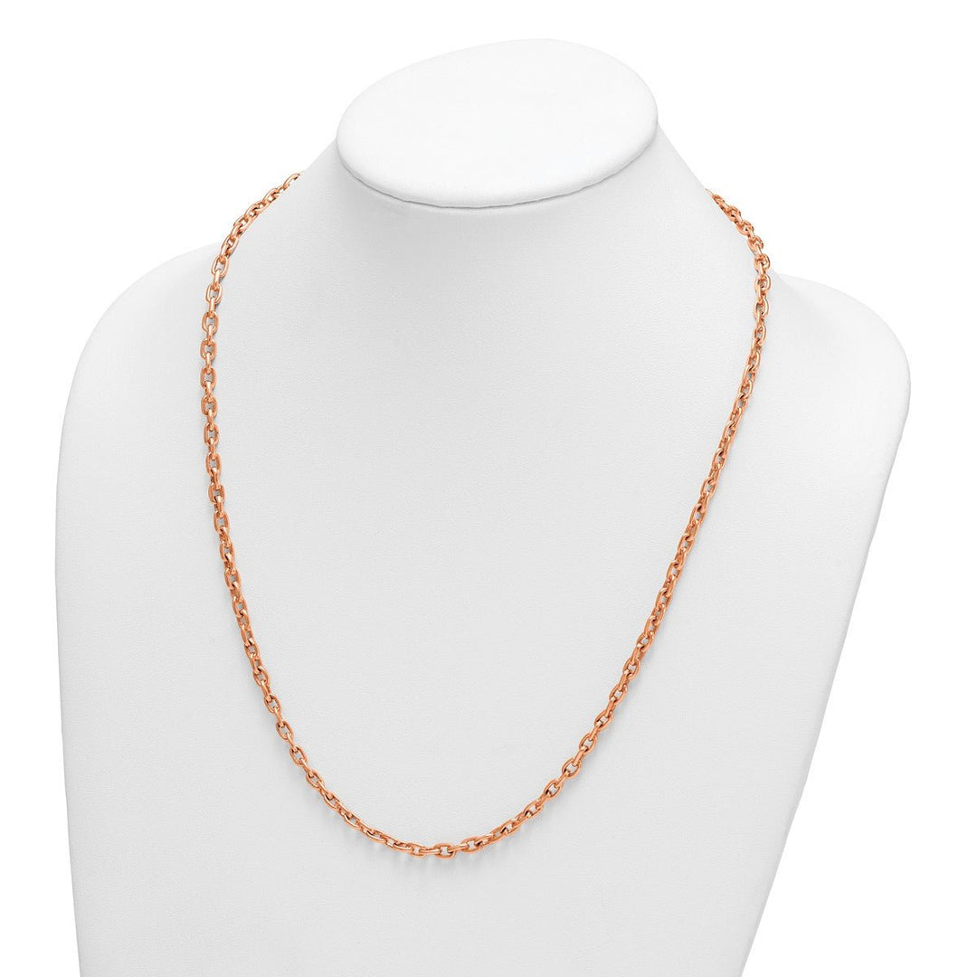Gold 4.7mm Open Link Chain, 24