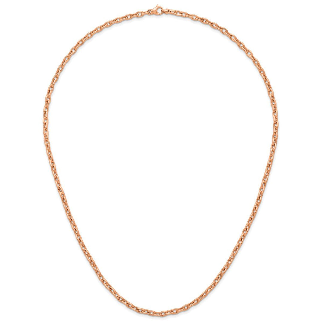 Gold 4.7mm Open Link Chain, 24