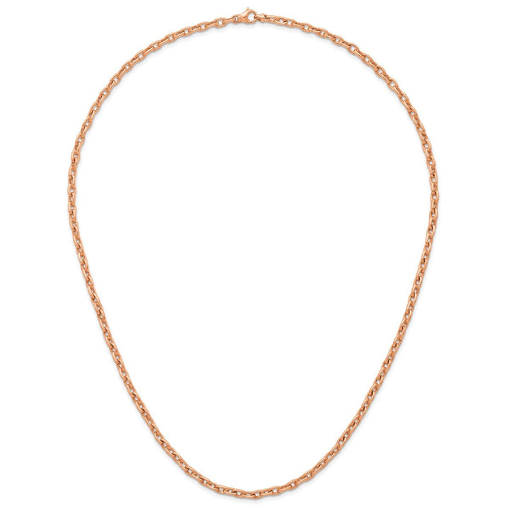 Gold 4.7mm Open Link Chain, 24" - Chain - Design Jewellers Edmonton