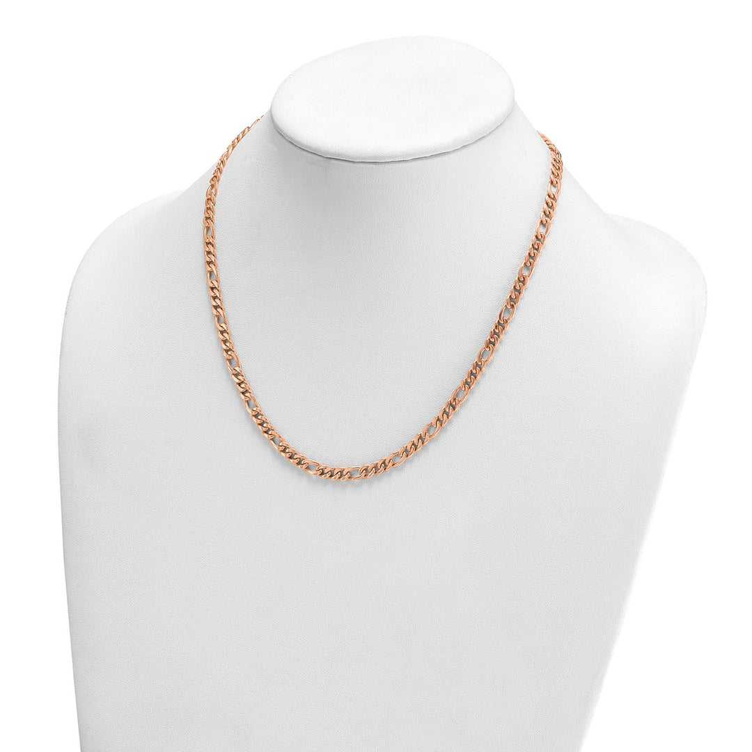 Gold 4.8mm Figaro Chain, 18