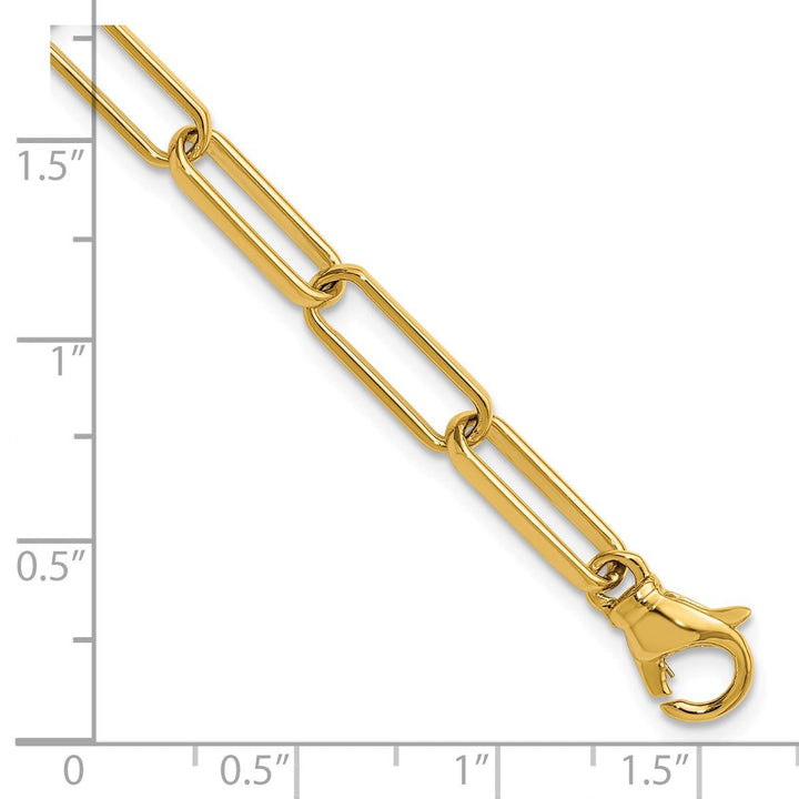 Gold 4.8mm Paperclip Chain, 7.5" - Chain - Design Jewellers Edmonton