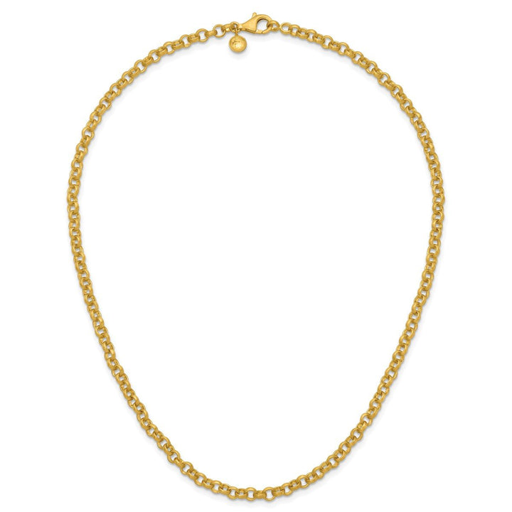 Gold 4.8mm Rolo Necklace, 18" - Necklace - Design Jewellers Edmonton