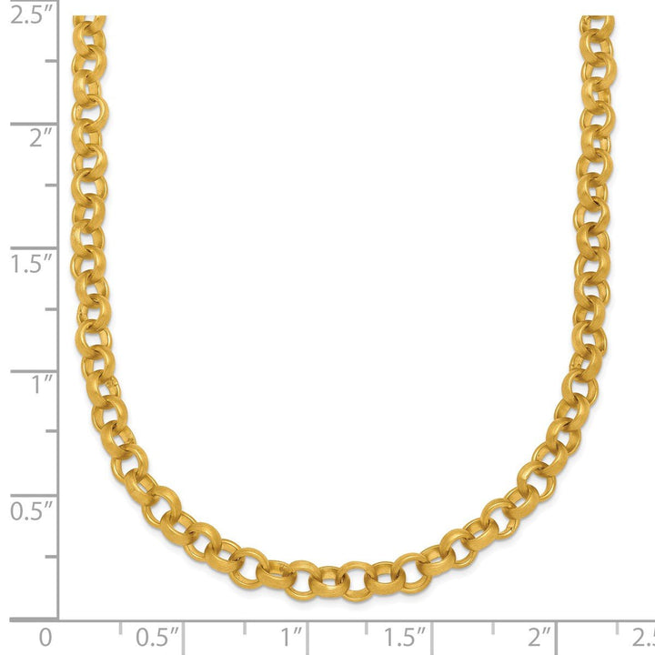Gold 4.8mm Rolo Necklace, 18" - Necklace - Design Jewellers Edmonton