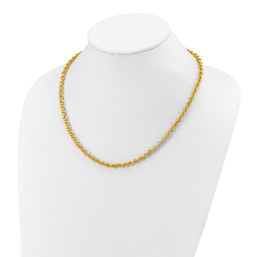 Gold 4.8mm Rolo Necklace, 20