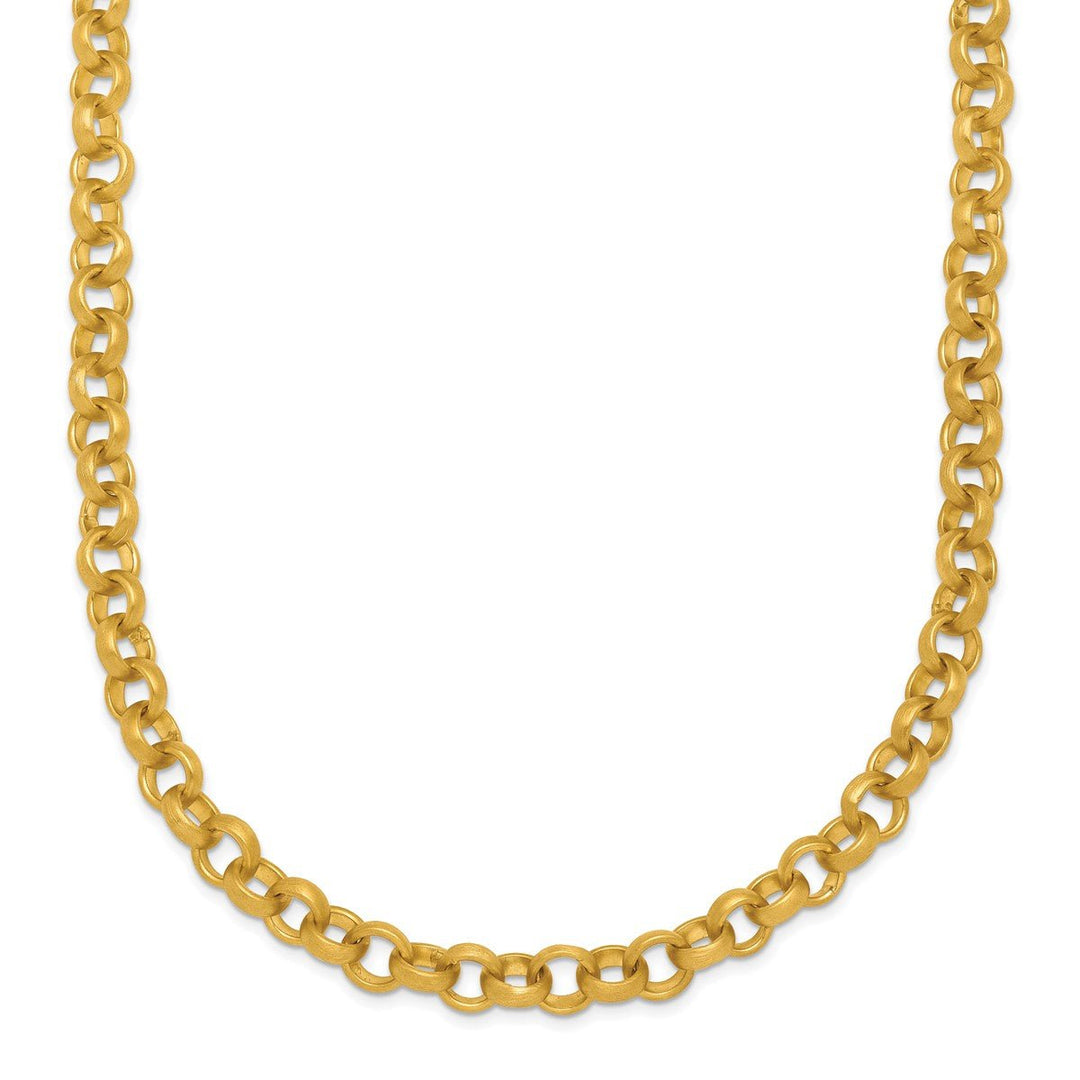 Gold 4.8mm Rolo Necklace, 24"