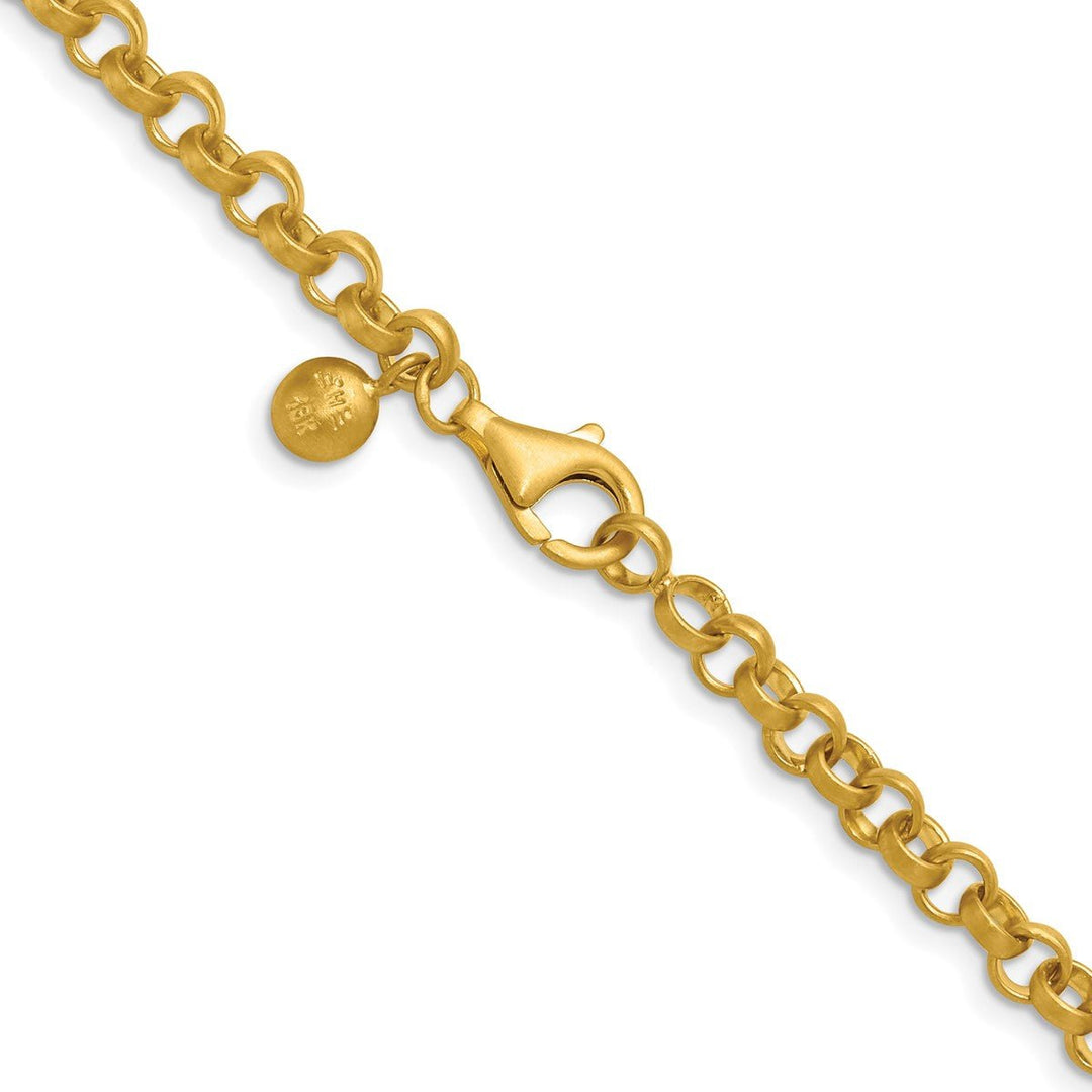 Gold 4.8mm Rolo Necklace, 24