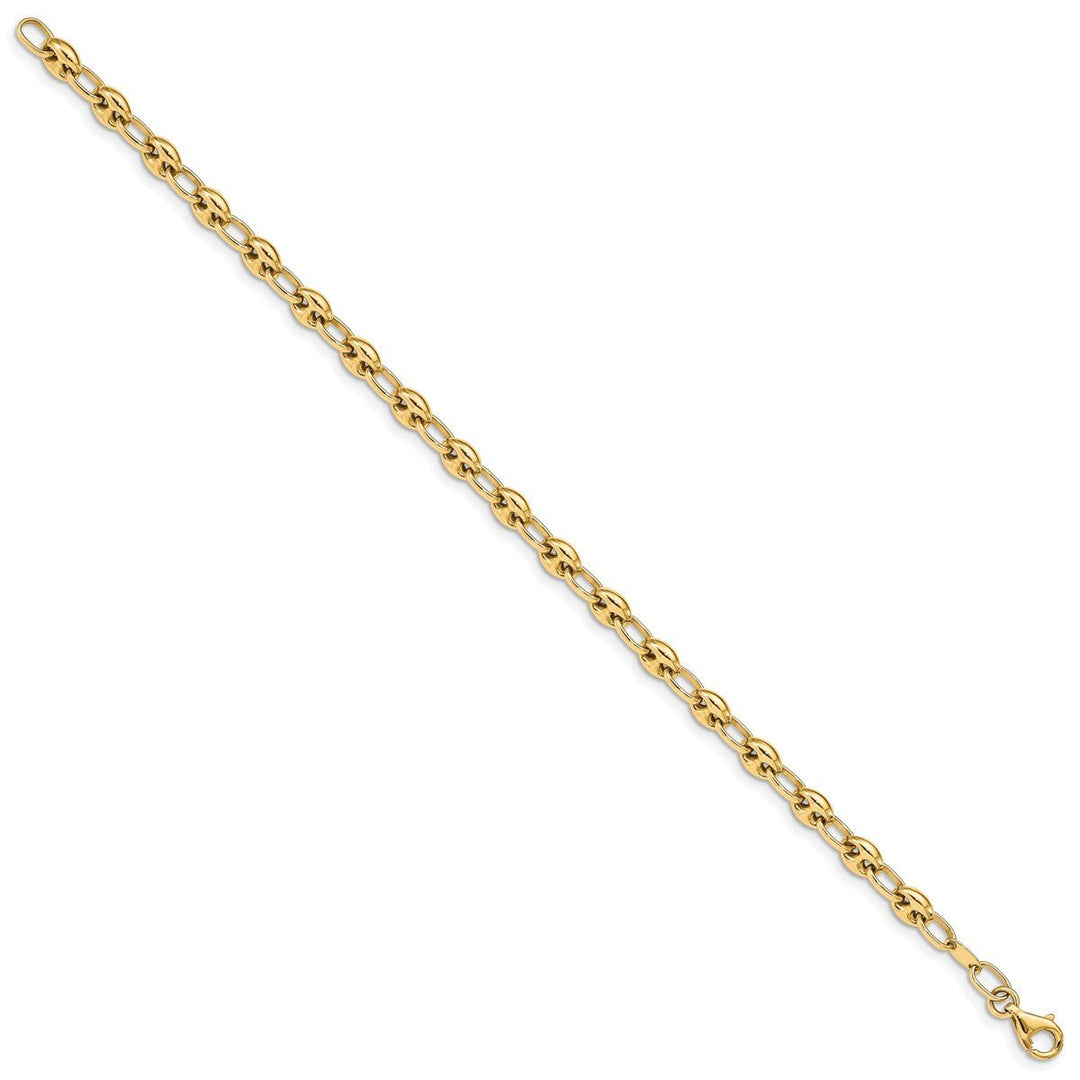 Gold 4.94mm Link, Other Bracelet, 7.5