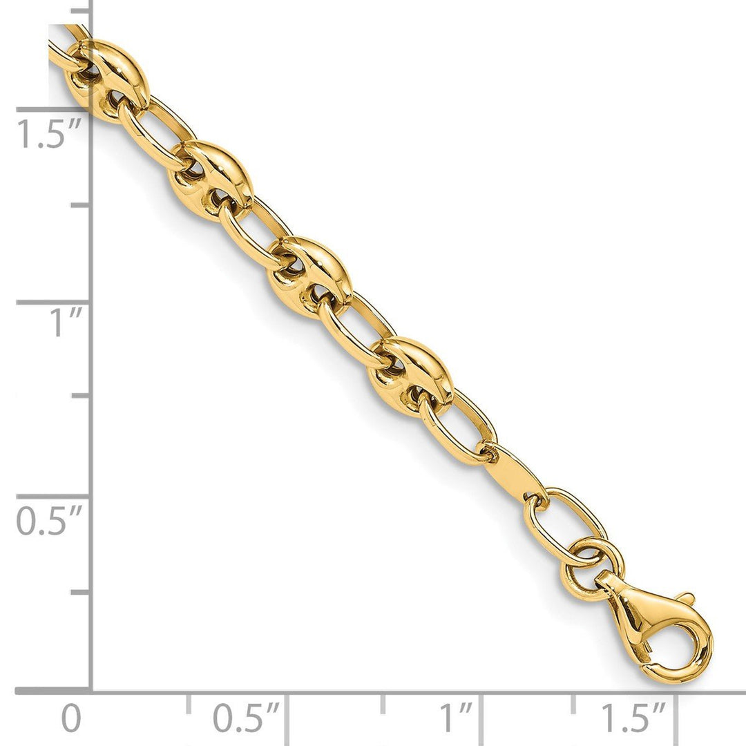Gold 4.94mm Link, Other Bracelet, 7.5