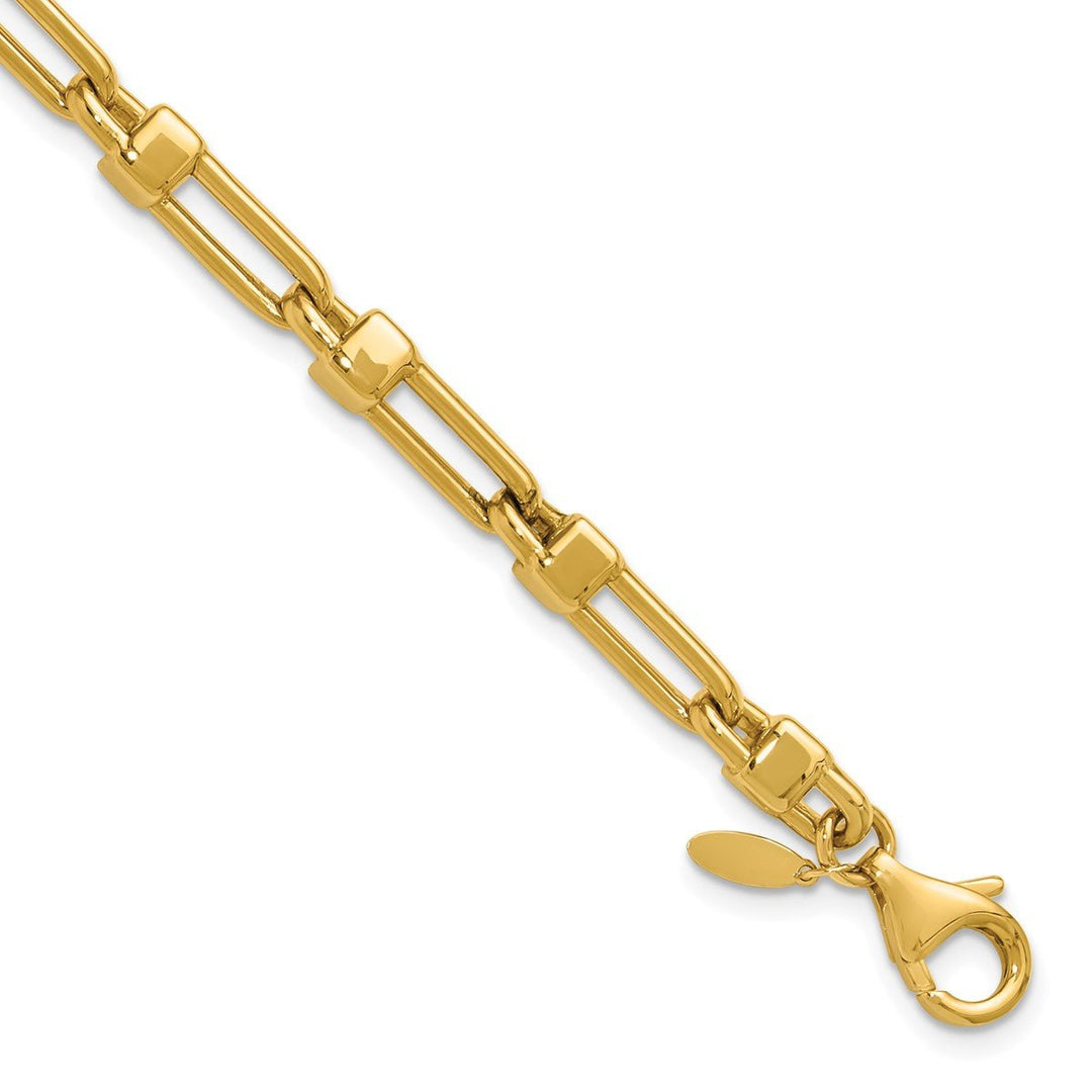 Gold 4.9mm Link, Other Bracelet, 7.5"