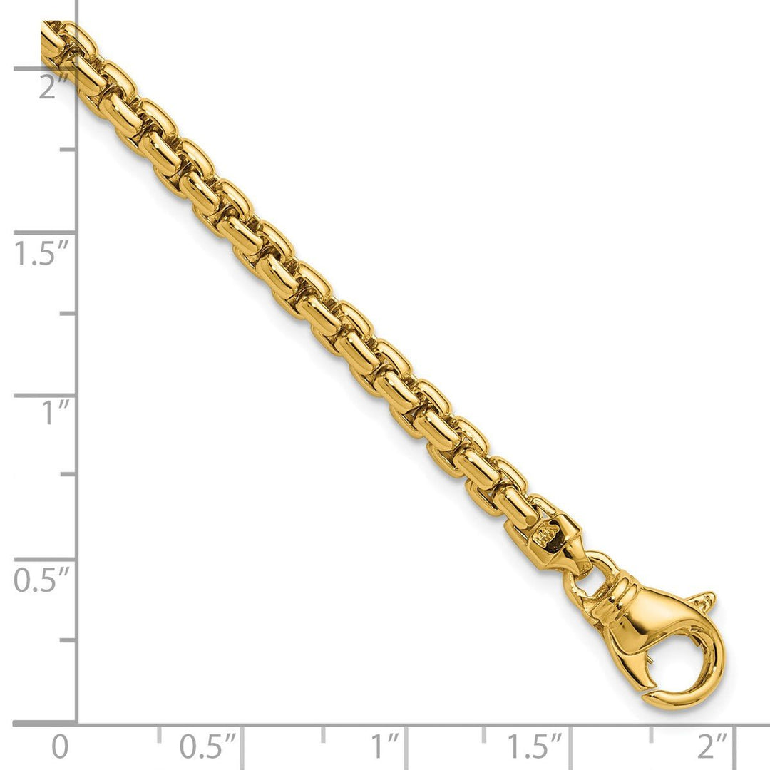 Gold 4mm Box Chain, 7.5