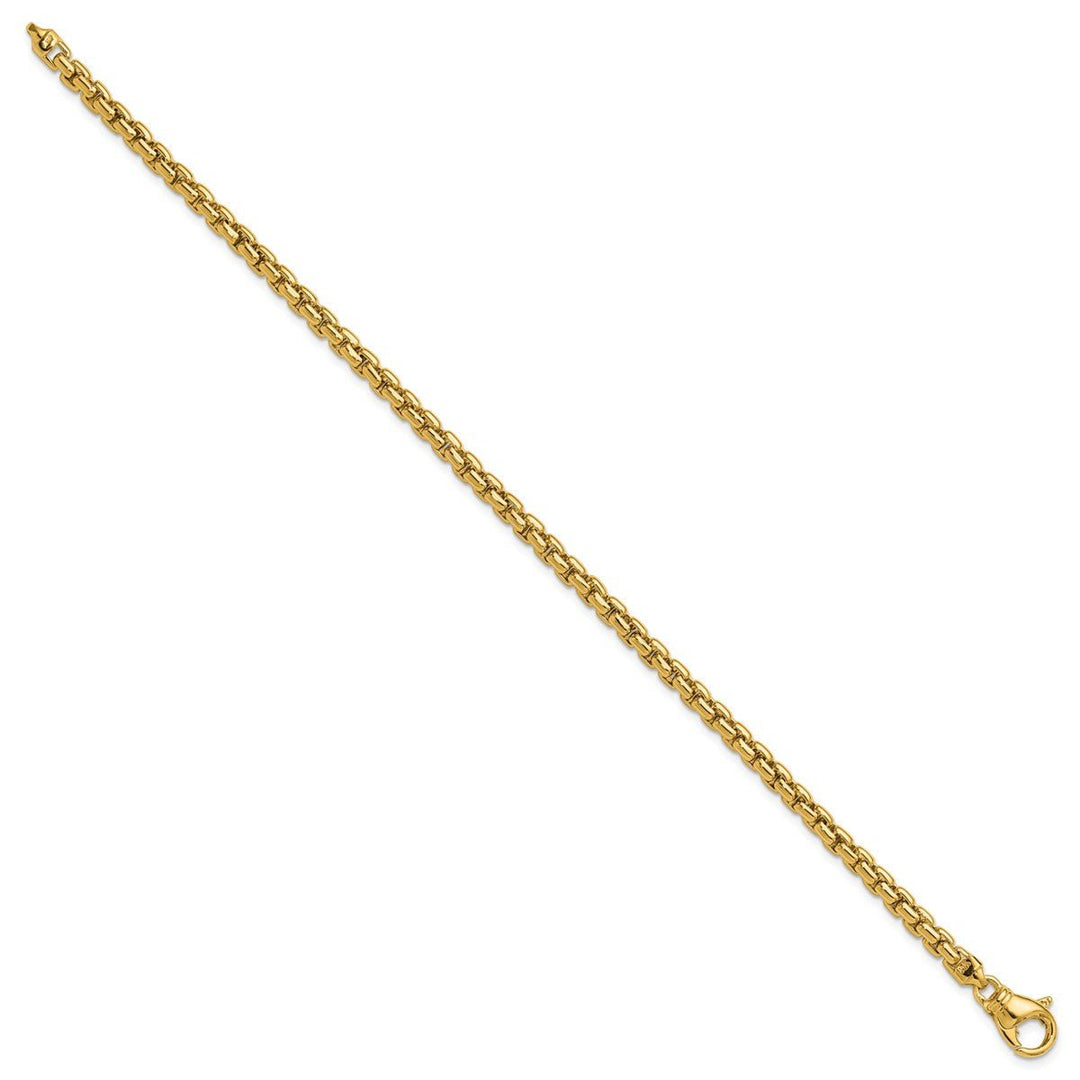 Gold 4mm Box Chain, 7.5