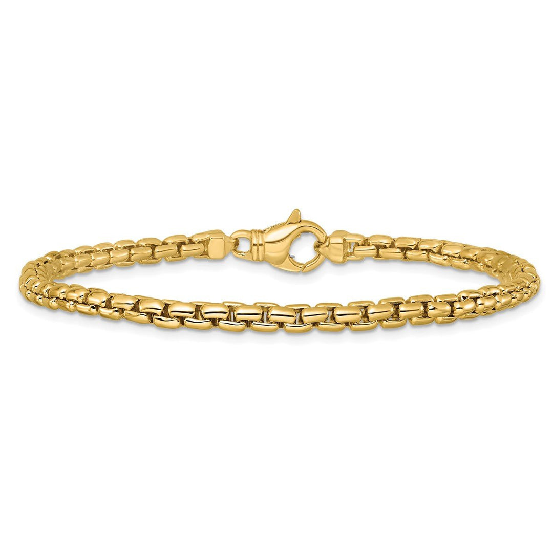 Gold 4mm Box Chain, 7.5
