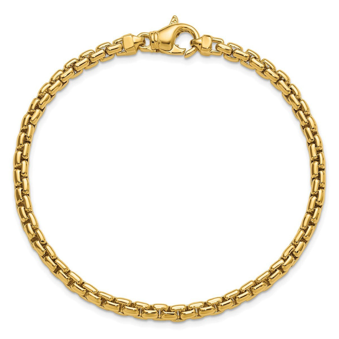 Gold 4mm Box Chain, 7.5