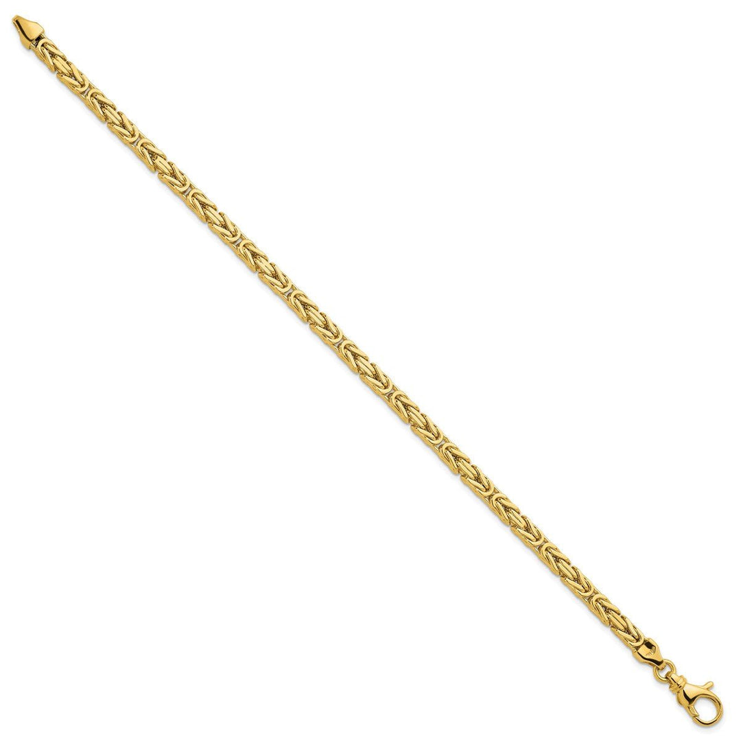 Gold 4mm Byzantine Chain, 8.5