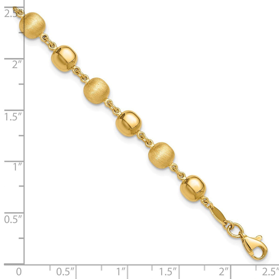 Gold 4mm Fancy Bracelet, 7.25