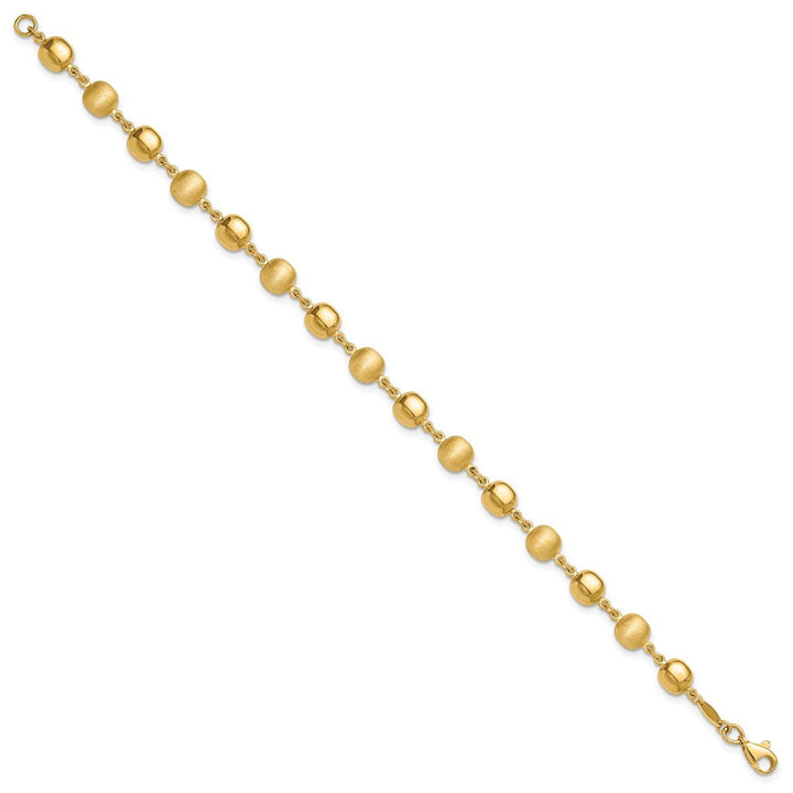 Gold 4mm Fancy Bracelet, 7.25" - Bracelet - Design Jewellers Edmonton