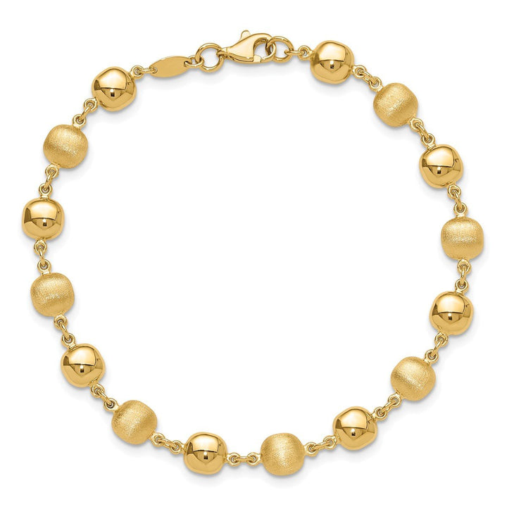 Gold 4mm Fancy Bracelet, 7.25" - Bracelet - Design Jewellers Edmonton