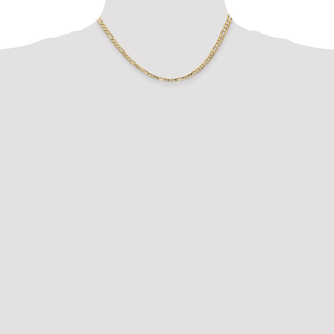 Gold 4mm Figaro Chain, 16