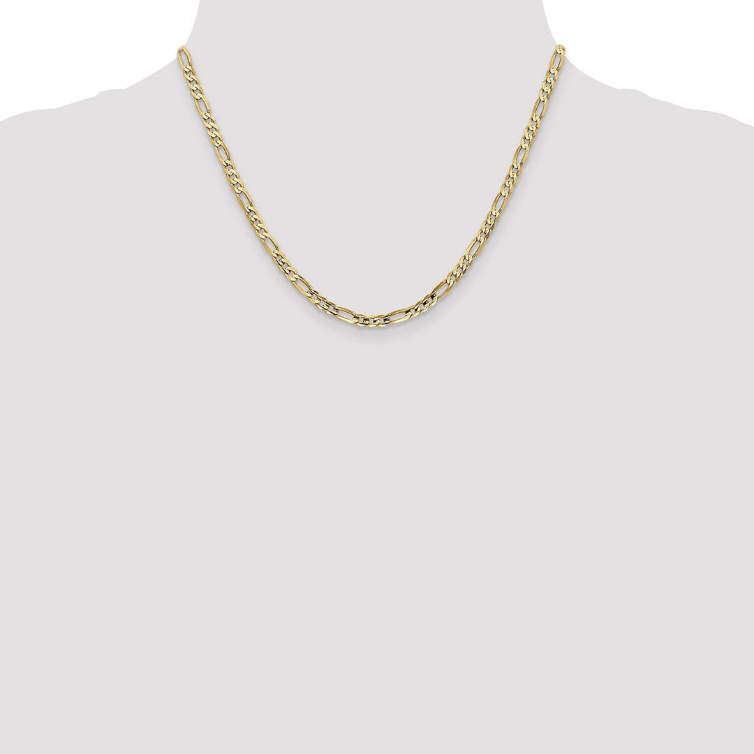 Gold 4mm Figaro Chain, 18