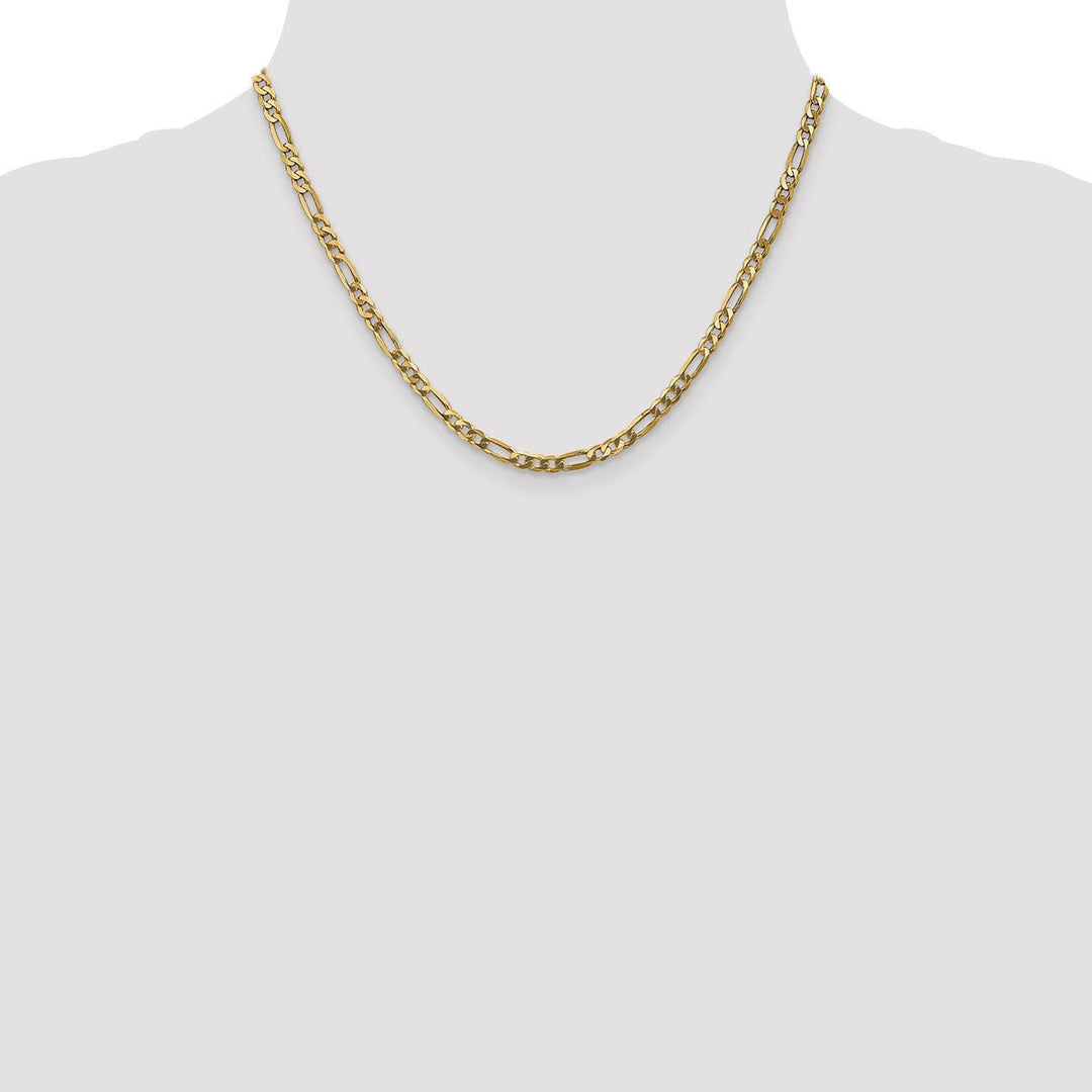 Gold 4mm Figaro Chain, 18