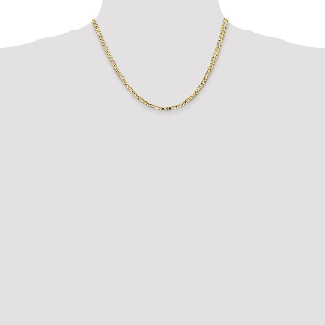 Gold 4mm Figaro Chain, 18