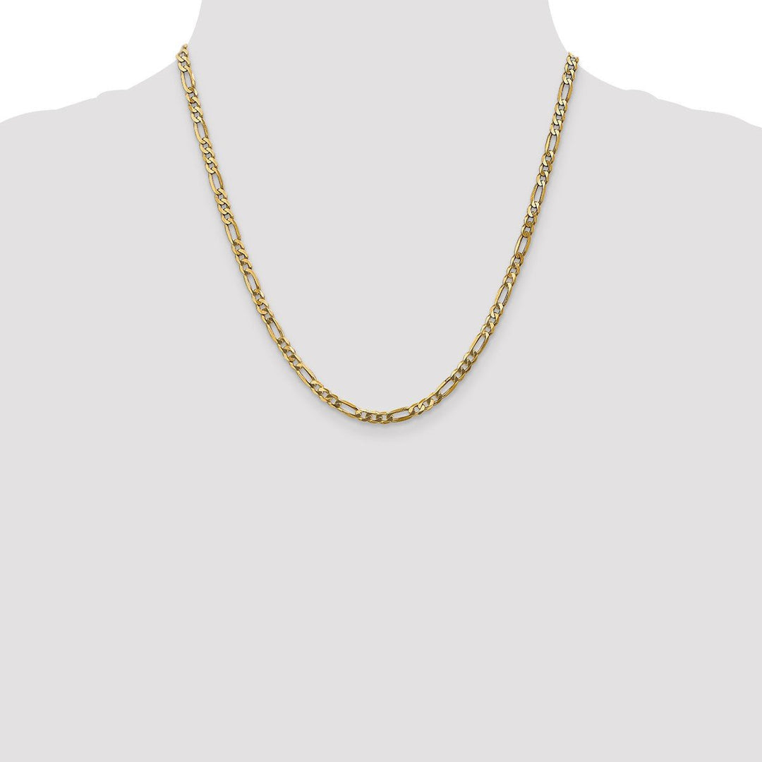Gold 4mm Figaro Chain, 20