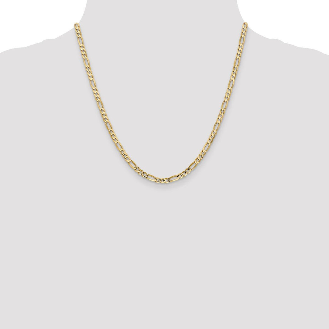 Gold 4mm Figaro Chain, 20