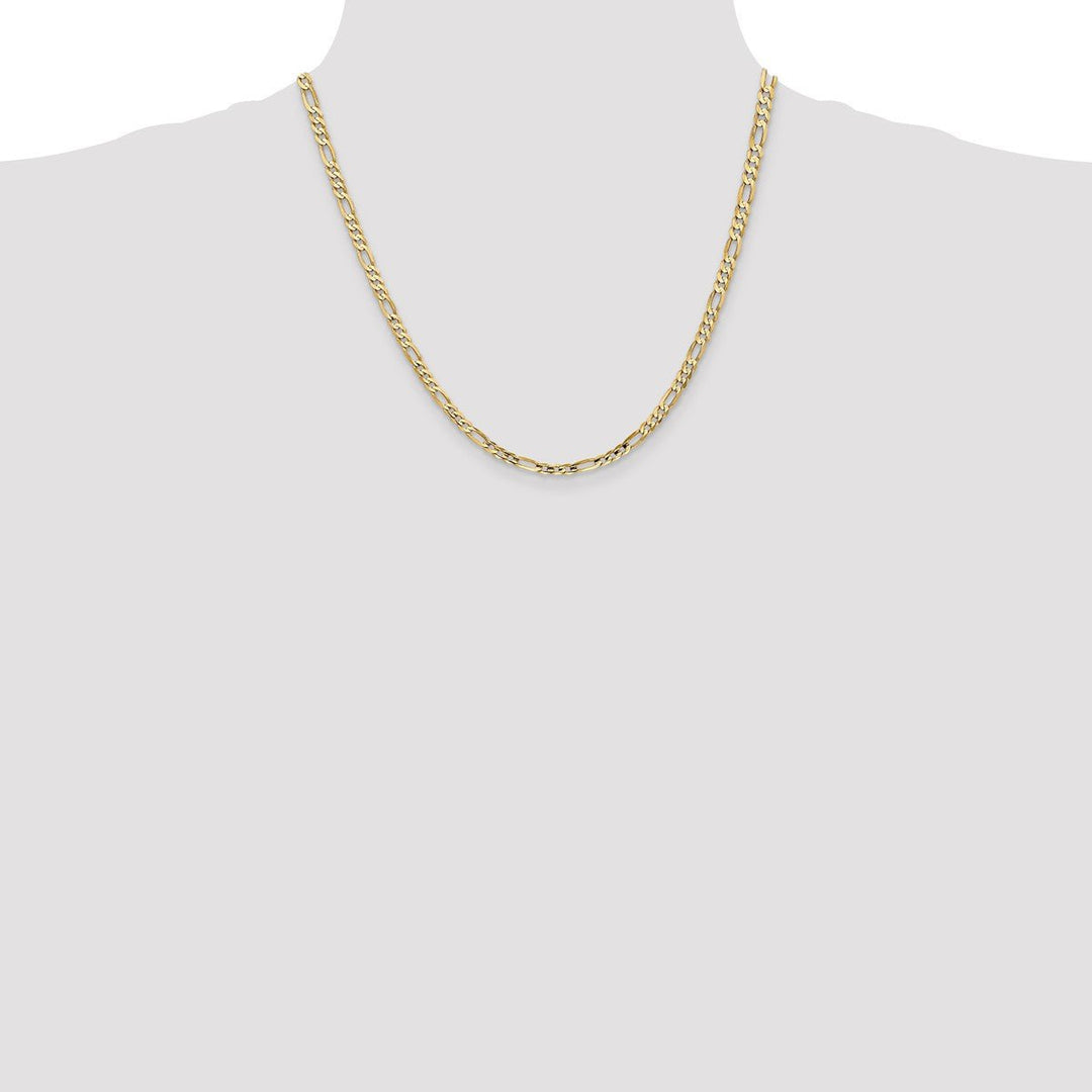 Gold 4mm Figaro Chain, 20