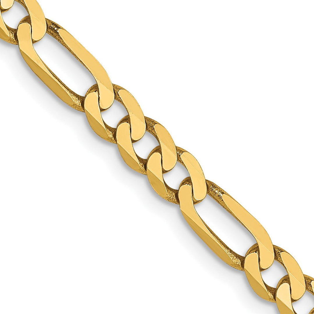 Gold 4mm Figaro Chain, 22"