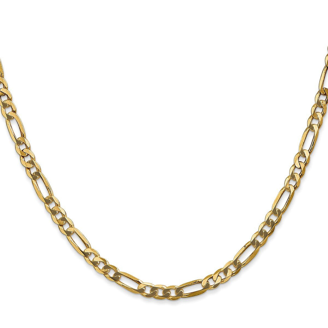 Gold 4mm Figaro Chain, 22