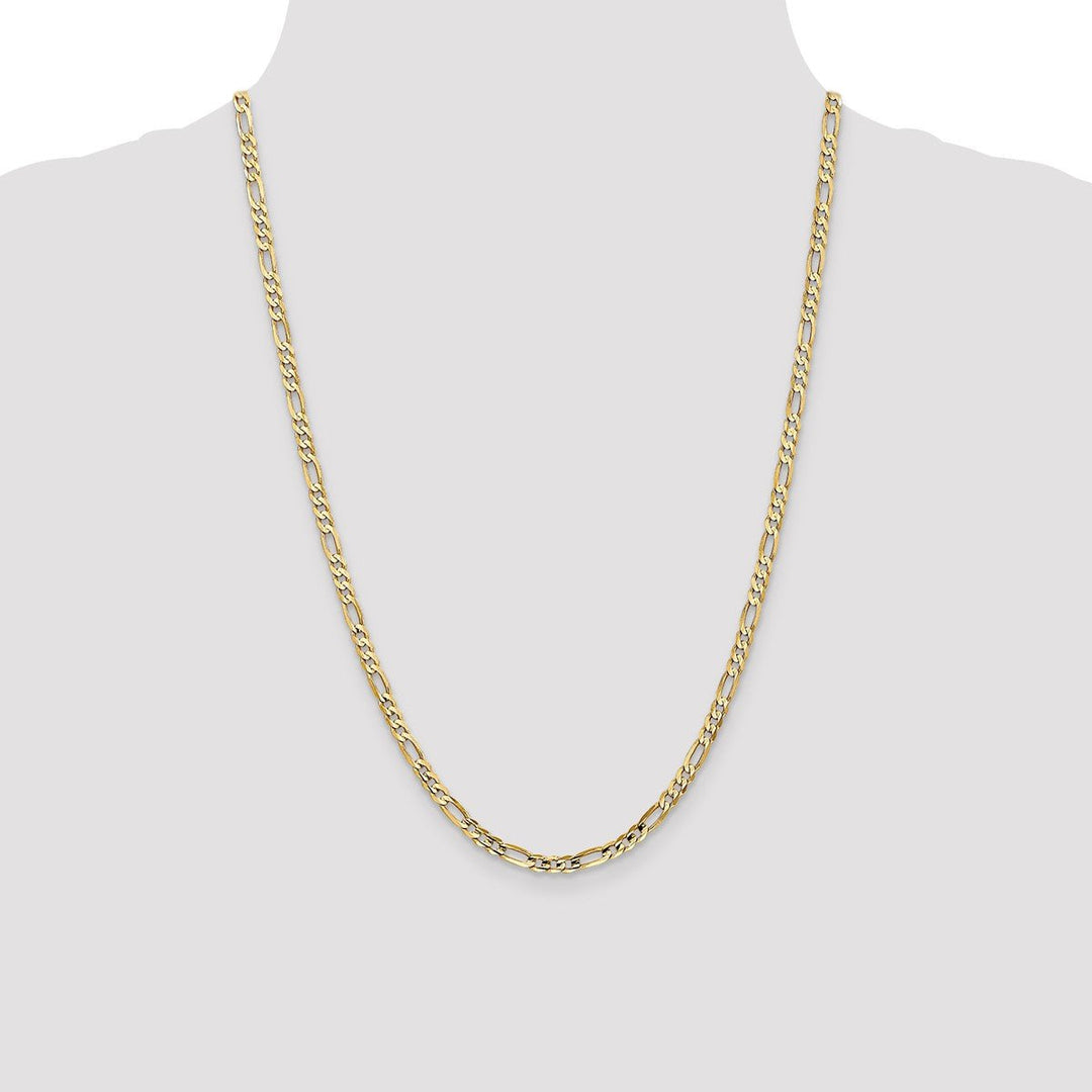 Gold 4mm Figaro Chain, 24