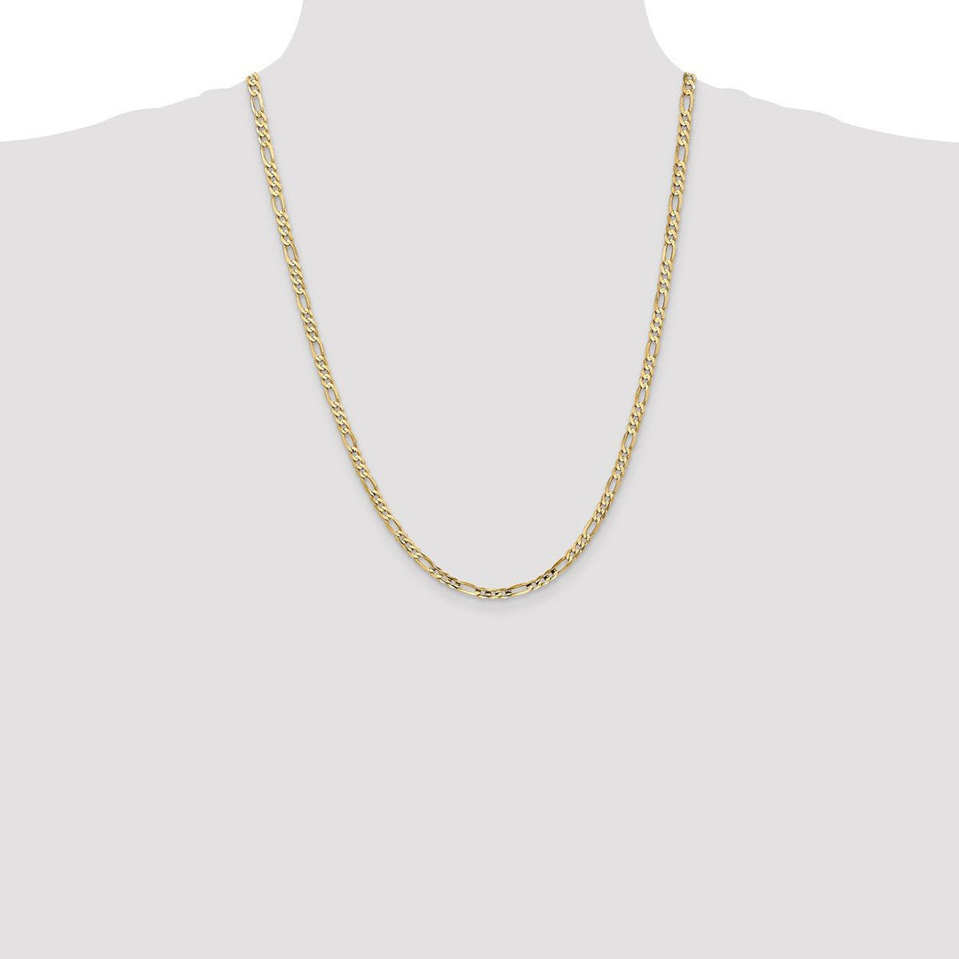 Gold 4mm Figaro Chain, 24