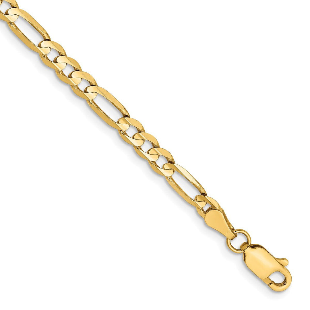 Gold 4mm Figaro Chain, 7"