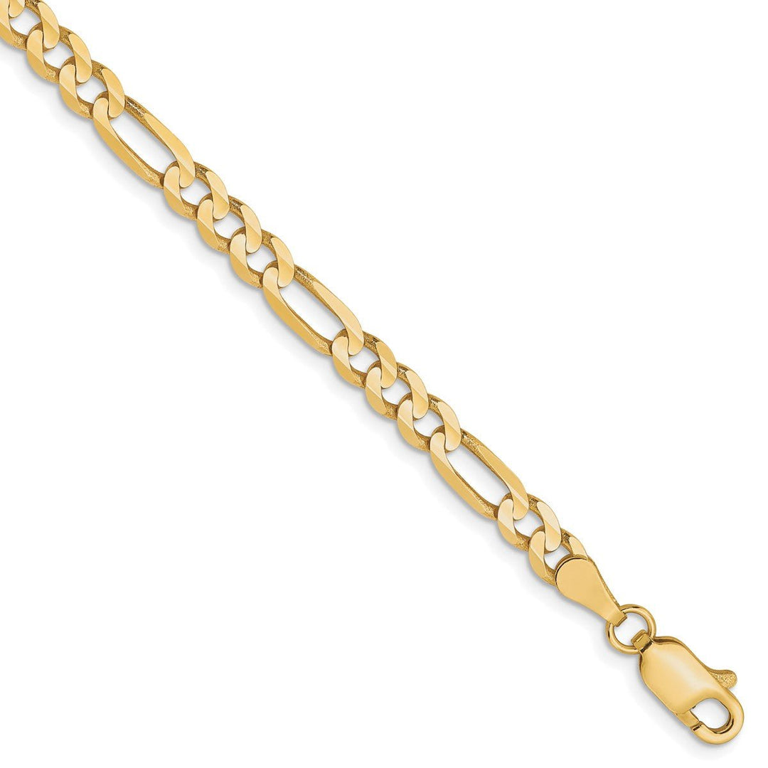 Gold 4mm Figaro Chain, 7"