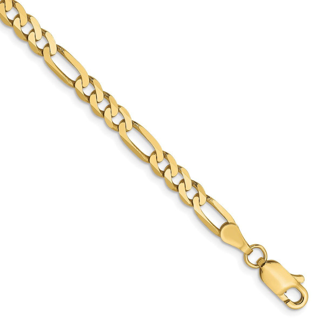 Gold 4mm Figaro Chain, 8"