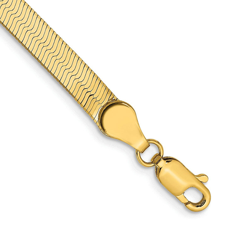 Gold 4mm Herringbone Chain, 7" - Chain - Design Jewellers Edmonton