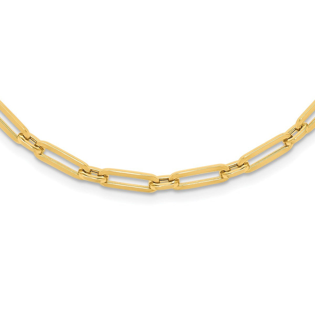 Gold 4mm Link, Other Necklace, 18"
