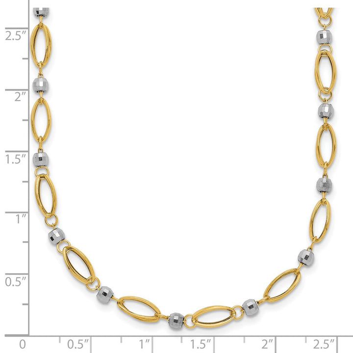 Gold 4mm Link, Other Necklace, 18" - Necklace - Design Jewellers Edmonton
