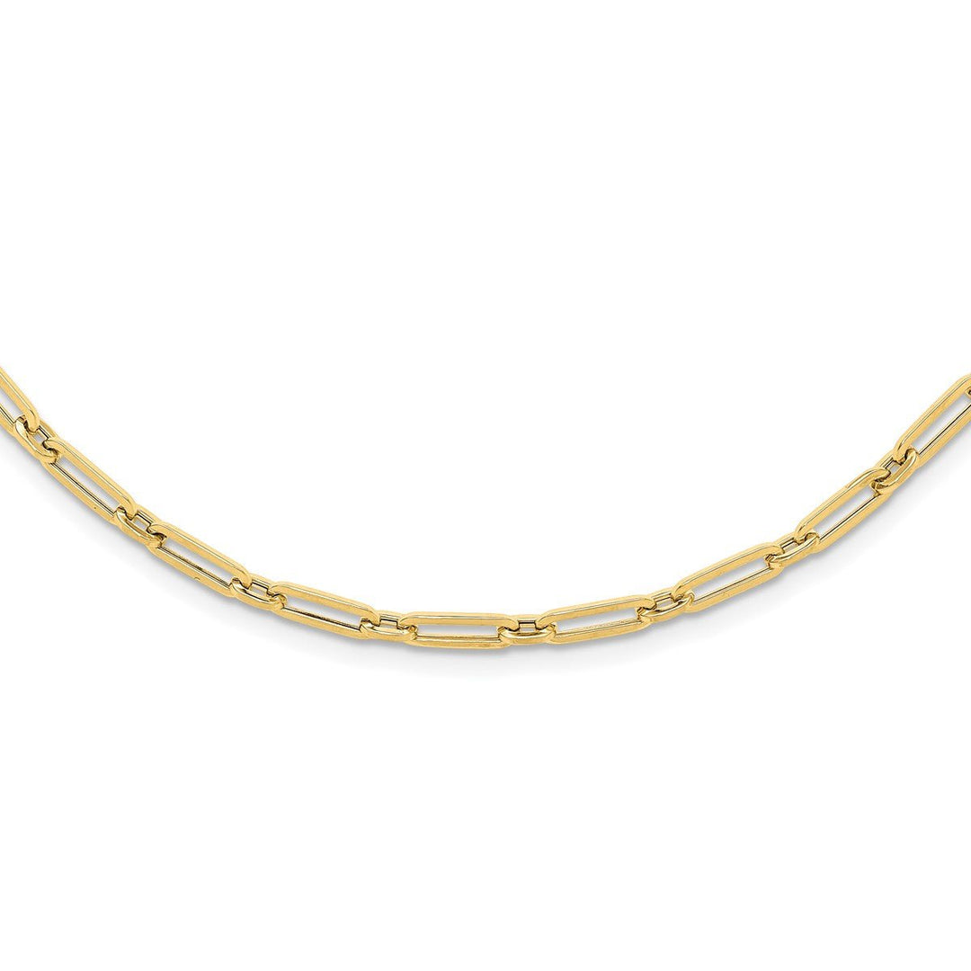 Gold 4mm Link, Other Necklace, 30"