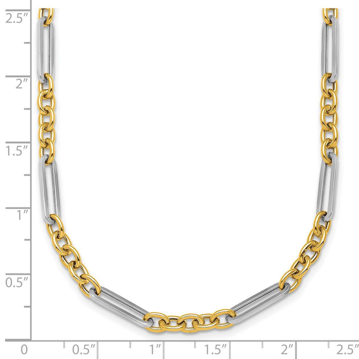 Gold 4mm Open Link Chain, 18" - Chain - Design Jewellers Edmonton