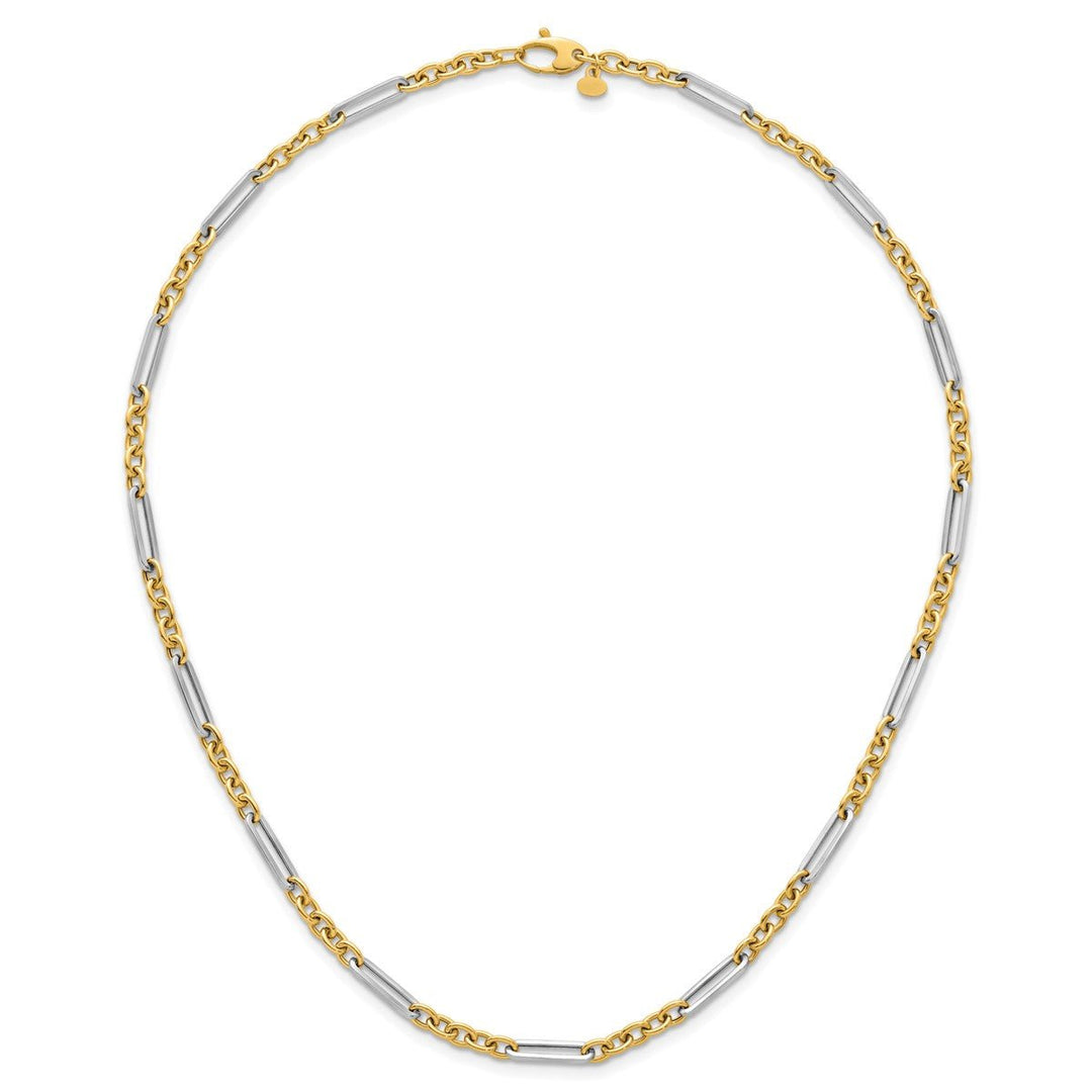 Gold 4mm Open Link Chain, 18