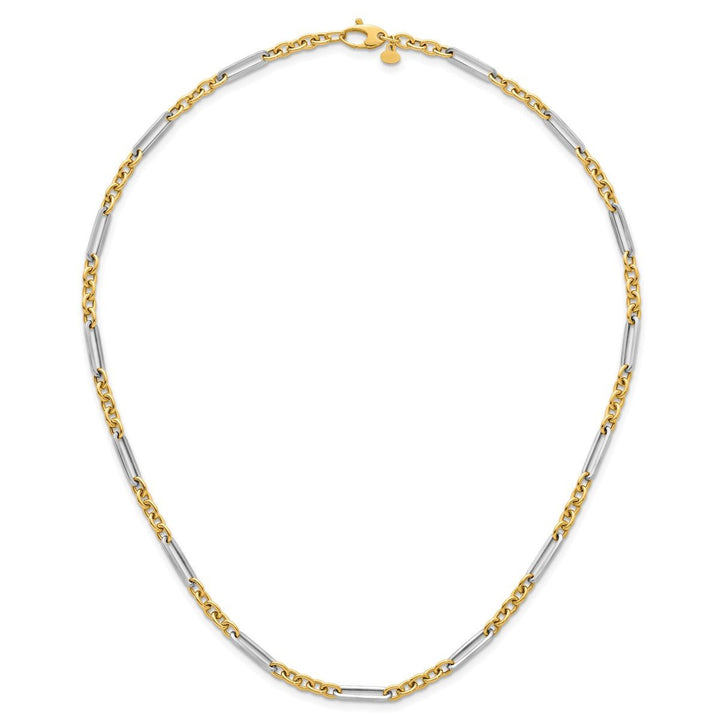 Gold 4mm Open Link Chain, 18" - Chain - Design Jewellers Edmonton