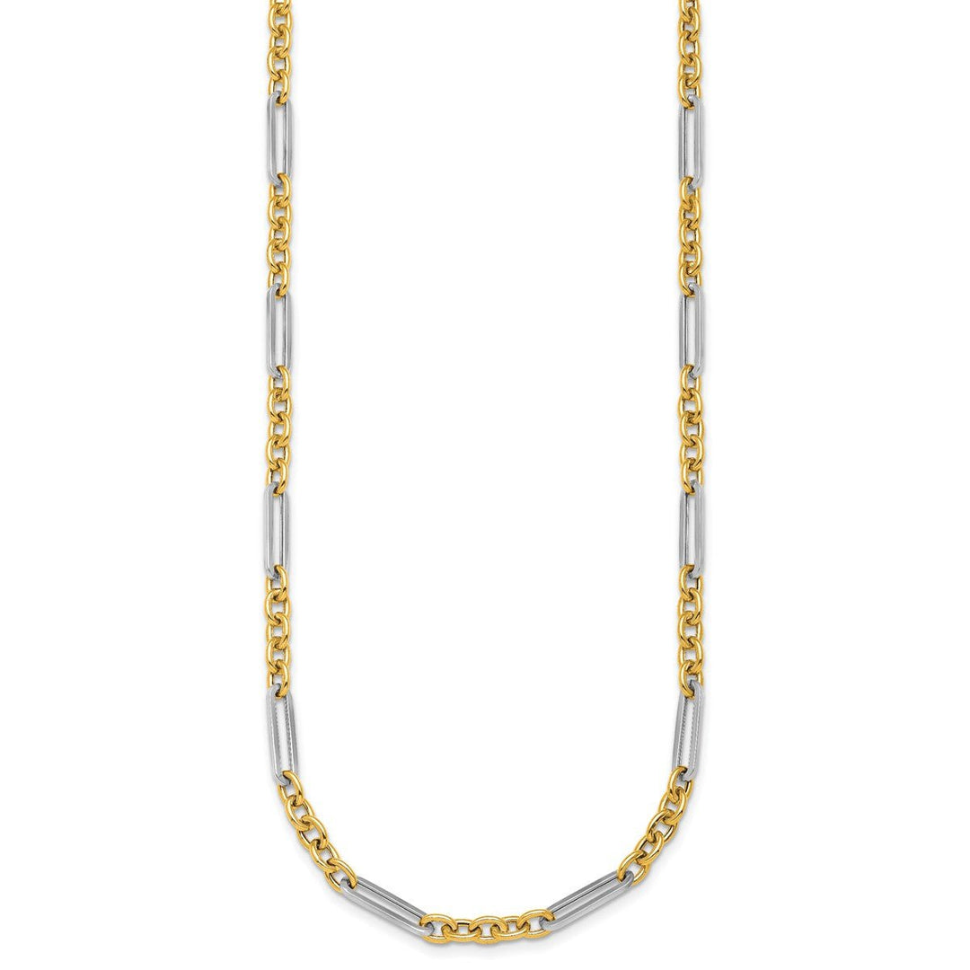 Gold 4mm Open Link Chain, 18