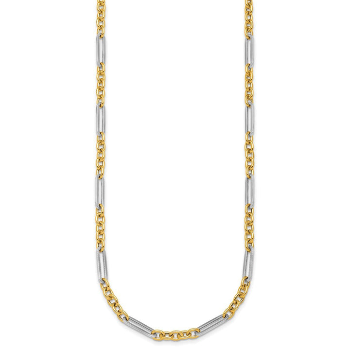 Gold 4mm Open Link Chain, 18" - Chain - Design Jewellers Edmonton