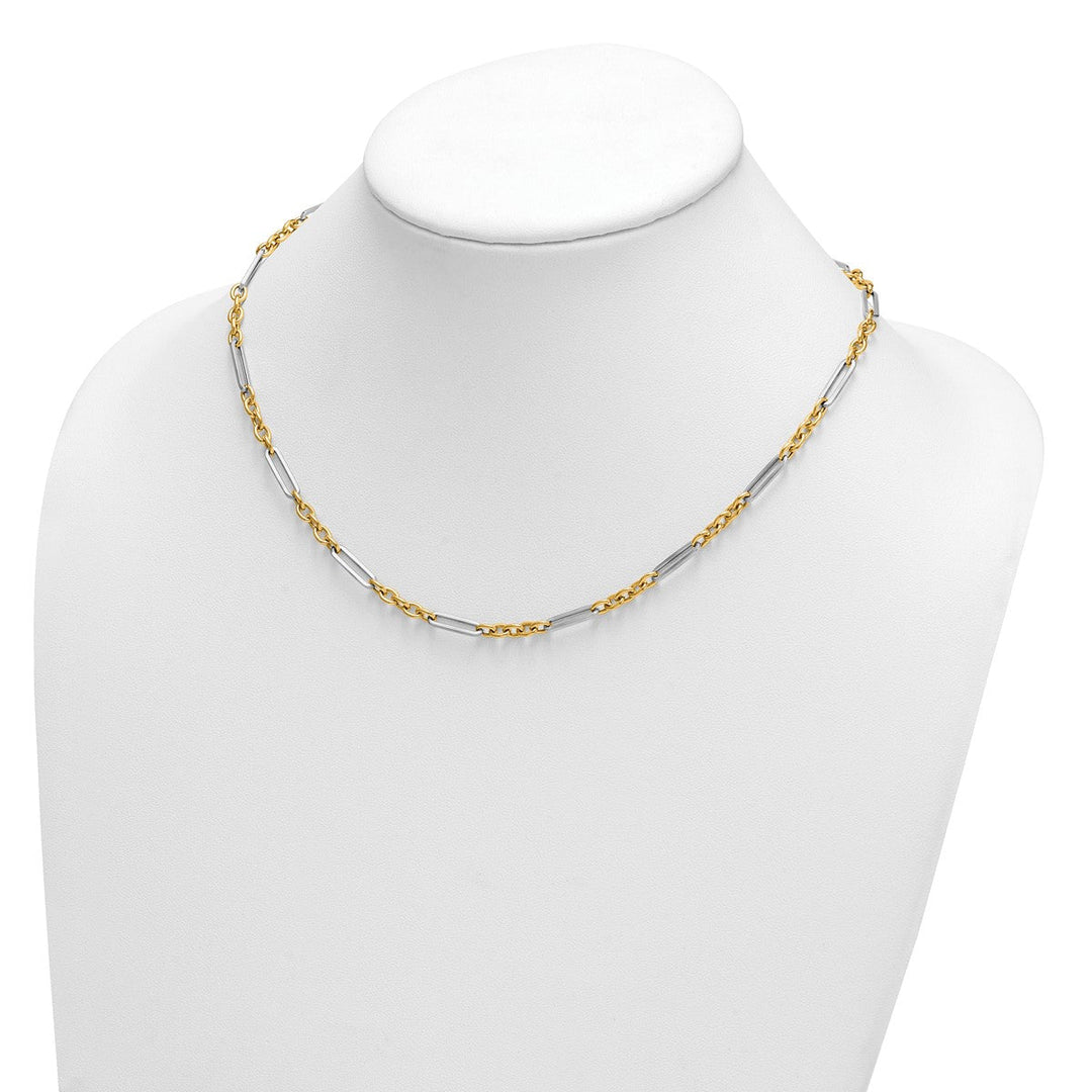 Gold 4mm Open Link Chain, 18