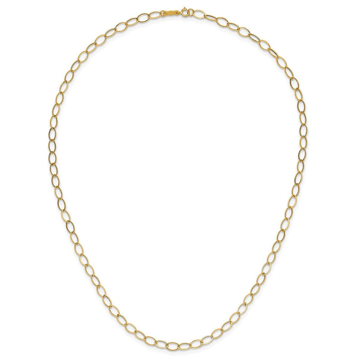 Gold 4mm Open Link Necklace, 18" - Necklace - Design Jewellers Edmonton